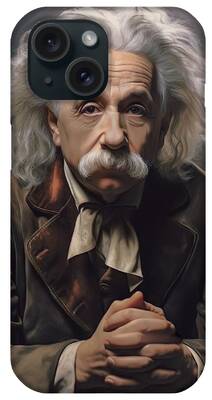 Einstein Portrait iPhone Cases