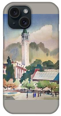 Campanile Paintings iPhone Cases