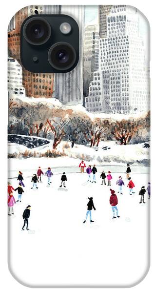 Wollman Rink In Central Park iPhone Cases