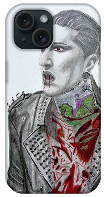 Selective Color Drawings iPhone Cases