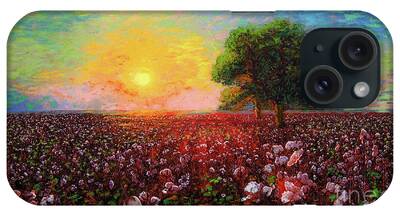 Cotton Farm Paintings iPhone Cases