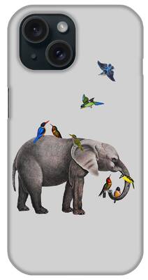 Zoo Animals Digital Art iPhone Cases