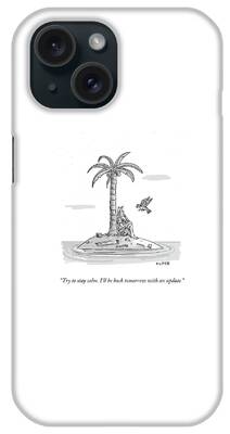 Island Stays Drawings iPhone Cases