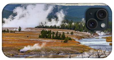  Photograph - Yellowstone Geyser Basin by Tim Stanley