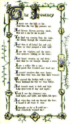 Illuminated Poem 1903 Posters