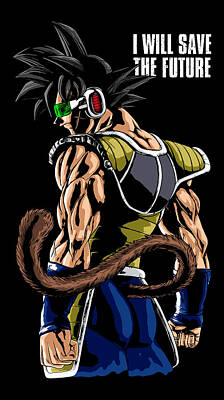 Dragon Ball Poster Bardock from Episode of Bardock 12in x18in Free Shipping