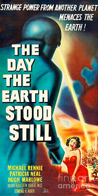 1950's Sci-Fi USA Movie  Poster 1951 The Day the Earth Stood Still 