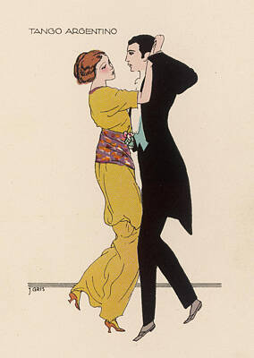 Decorative Art. 2322 The Argentinean tango and dance classes vintage POSTER 
