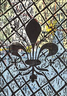 Florentine Fleur De Lis Mixed Media Posters