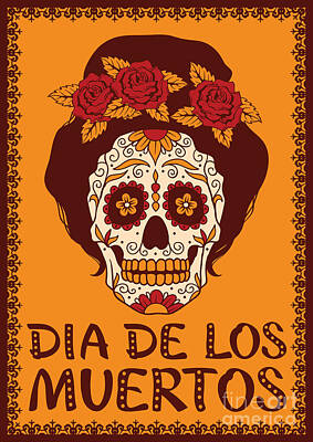 Designs Similar to Frame With Mexican Skull Girl