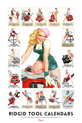 Pin Up Girl Poster 11x17 George Petty Ballet calendar january 1947 