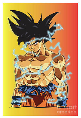 Hot Fabric Poster Dragon Super Goku from Normal to Ultra 36x24 30 40x27inch Z373