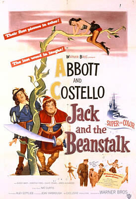 CANNON AND BALL SIGNED A3 poster JACK AND THE BEANSTALK RARE 