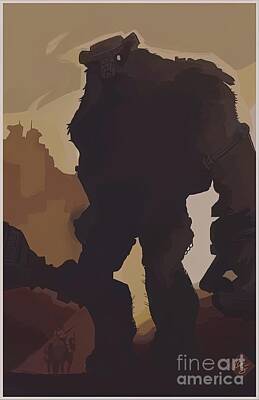 bribase shop Shadow of The Colossus Poster 36 inch x 24 inch / 20 inch x 13  inch: Posters & Prints 