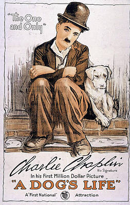 Poster 30 x 40 cm Reproduction Haut de Gamme Charlie Chaplin de Everett Collection Nouveau Poster 