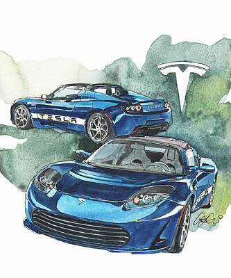 Electric Car Posters