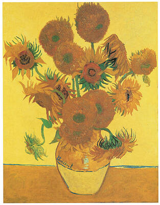 Vase With Sunflowers Paintings Posters