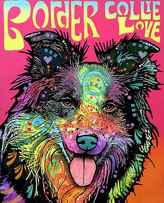 Collie Mixed Media Posters