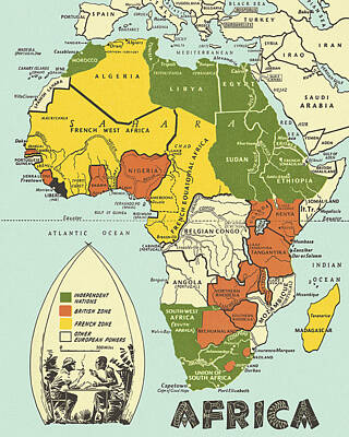 Africa Drawings Posters