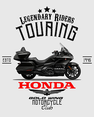 Honda Goldwing Motorrad Poster Schild *097 