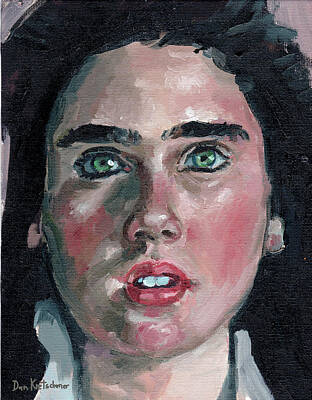 white jennifer connelly dress Poster for Sale by MarisolBaumbach