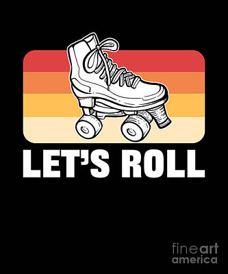 Inline Roller Hockey Skate Graphic Poster for Sale by waltondt