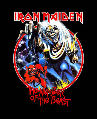 The Number Of The Beast Album Cover Canción Poster Decoración de habitación Póster de Iron Maiden Arte de pared Decoración de pared Iron Maiden Prints 