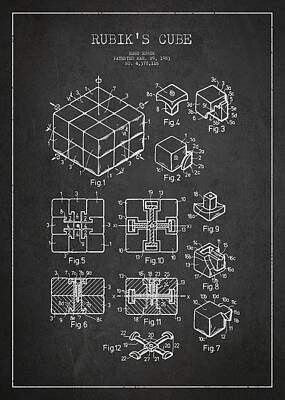 Magic Cube Digital Art Posters