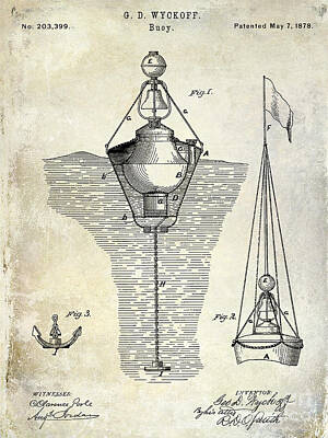 Bell Patent Drawings Posters