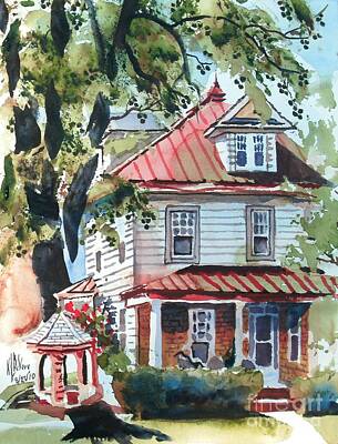 American Home With Children's Gazebo Posters