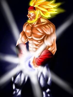 Dragon Ball Poster Bardock from Episode of Bardock 12in x18in Free Shipping