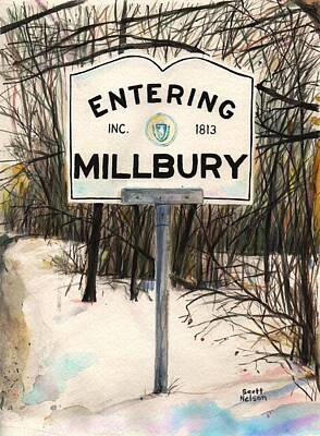Entering Millbury Posters