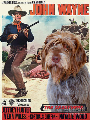 THE SEARCHERS Movie Silk Poster 27"x40" John Wayne Western 