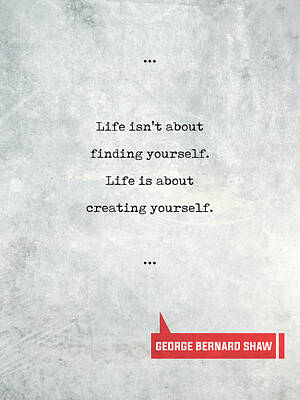 George Bernard Inspirational Wall Art Print Motivational Quote Poster Decor Gift 
