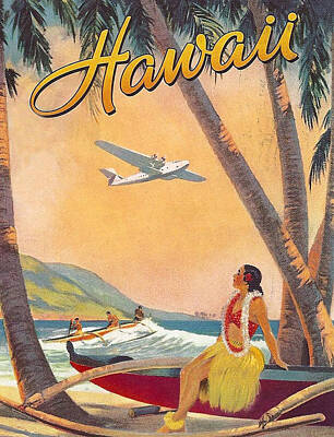 Vintage Airline Paintings Posters
