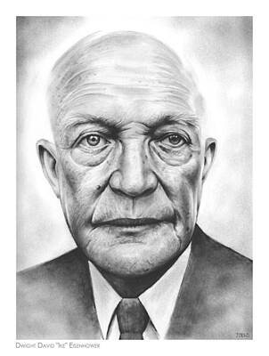 General Dwight D Eisenhower Drawings Posters