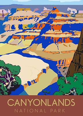 Canyonland Drawings Posters