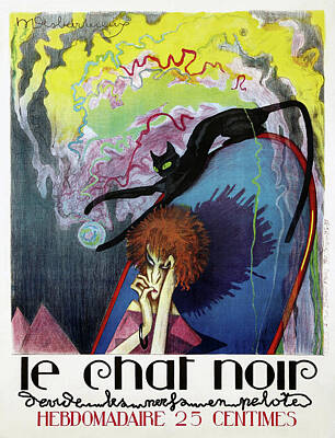 Graphics to decorate home office 477.Tournee du Chat Noir Art Decorative POSTER