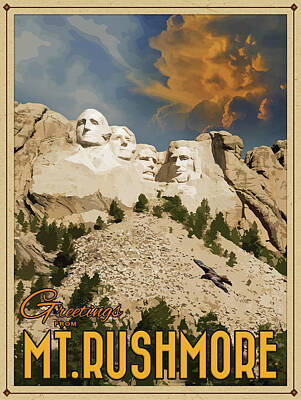 Rushmore Mixed Media Posters