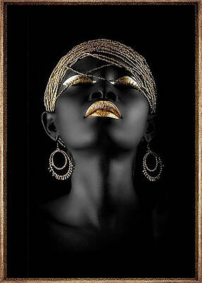 Black Girl Gold African American Black Gold Woman Nude Poster Gift For Black Black Poster Black Queen Black Girl Magic Poster 1707m71