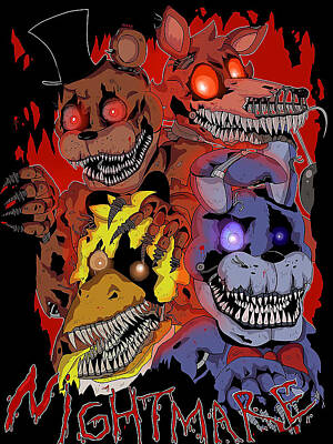 Fnaf Nightmare Animatronics Posters for Sale