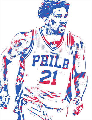 Jimmy Butler Philadelphia 76ers T Shirt Apparel Pixel Art 1 Poster