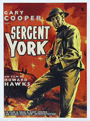 8x10 Print Gary Cooper Sgt York 1941 #1c438