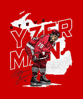 Steve Yzerman Commitment Detroit Red Wings Poster - Norman