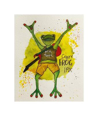 Green Crazy Frog Poster for Sale by Sp1leX