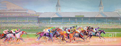 Horse Racing Paintings Posters