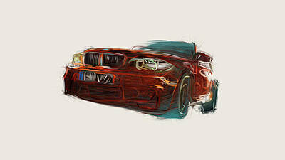 BMW M ROADSTER CAR RED SPORTS GIANT POSTER ART B1218