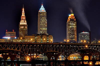Designs Similar to Cleveland Skyline at Night