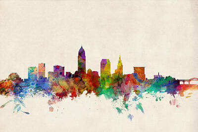 Cleveland Cityscape Posters