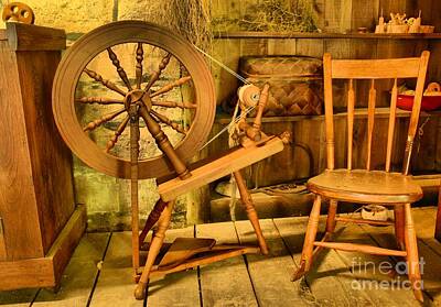 Wool Spinning Wheel #1 Photograph by Photostock-israel - Fine Art America